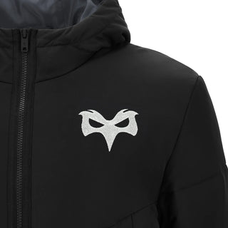 Macron Ospreys Rugby 2025/26 Adults Long Padded Bench Jacket