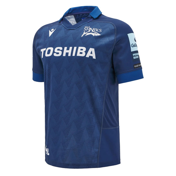 Macron Sale Sharks 2024/25 Home Adults Poly Rugby Shirt