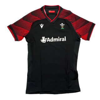 Macron Wales WRU 20 Mens Alternate Pro Pathway Technical Body Fit Rugby Shirt