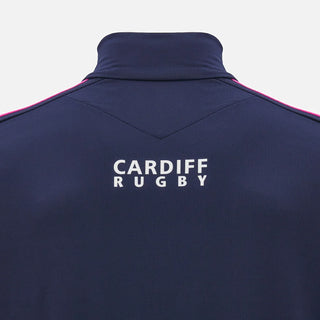 Macron Cardiff Rugby 2024/25 Mens Heavy Training 1/4 Zip Top