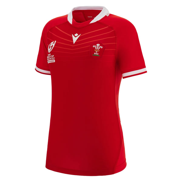 Macron Wales WRU 22/23 Home Womens WRWC Rugby Shirt