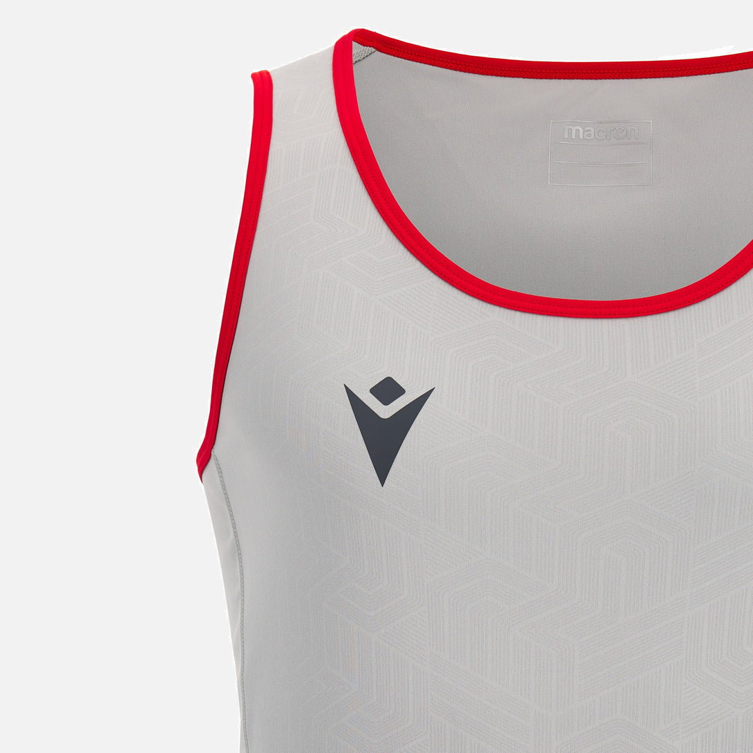 Macron Wales WRU Kids Training Poly Dry Rugby Singlet