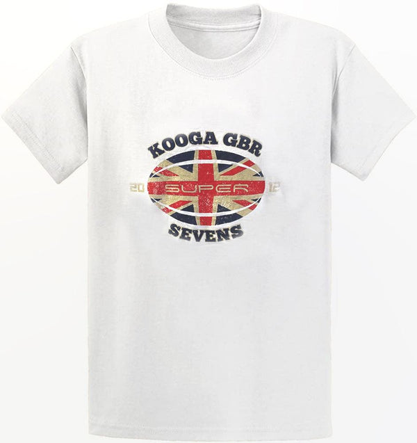 Kooga GBR Super 7's Adults White T-Shirt