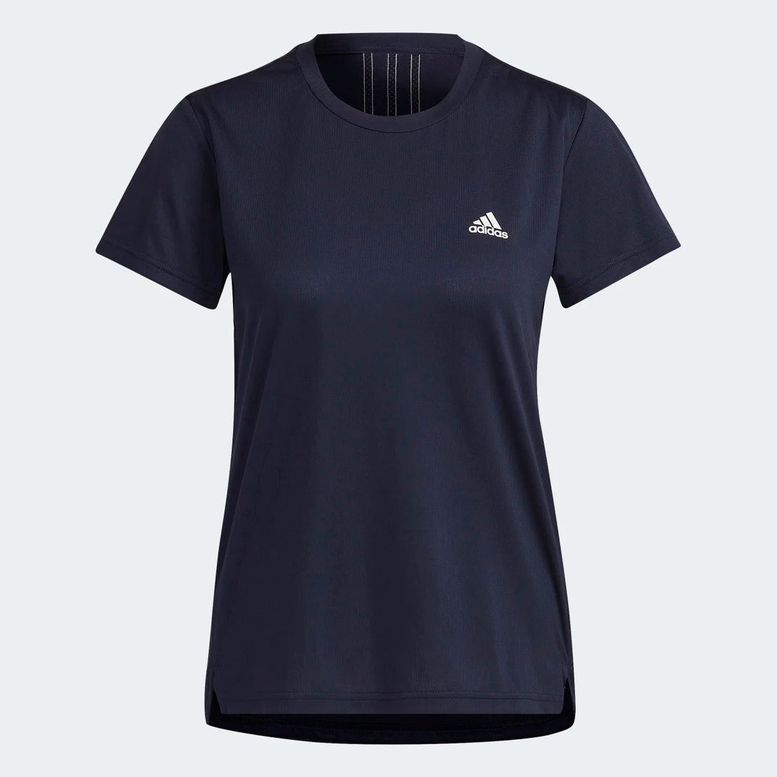 adidas Womens Aeroready Designed 2 Move 3-Stripes Sport T-Shirt