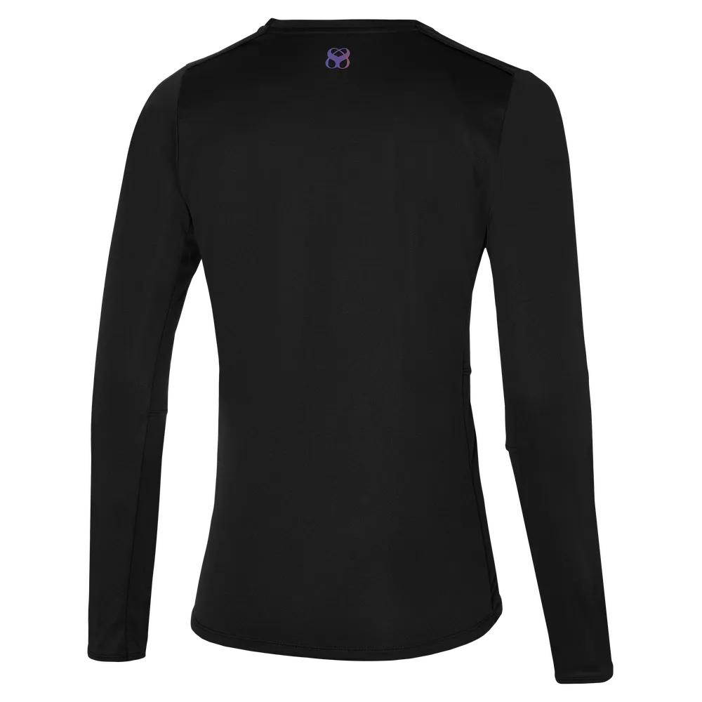 Mizuno Womens Two Loop 88 Gym T-Shirt - Black