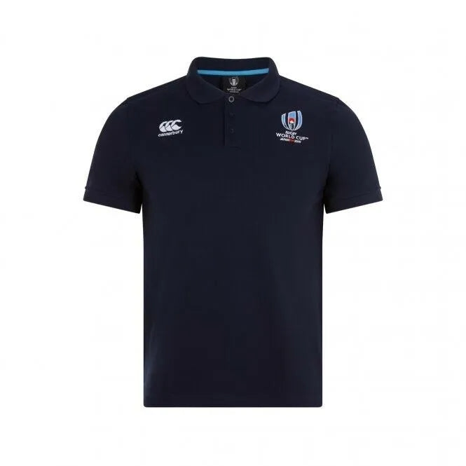 Canterbrury RWC19 Cotton Pique Polo - Navy