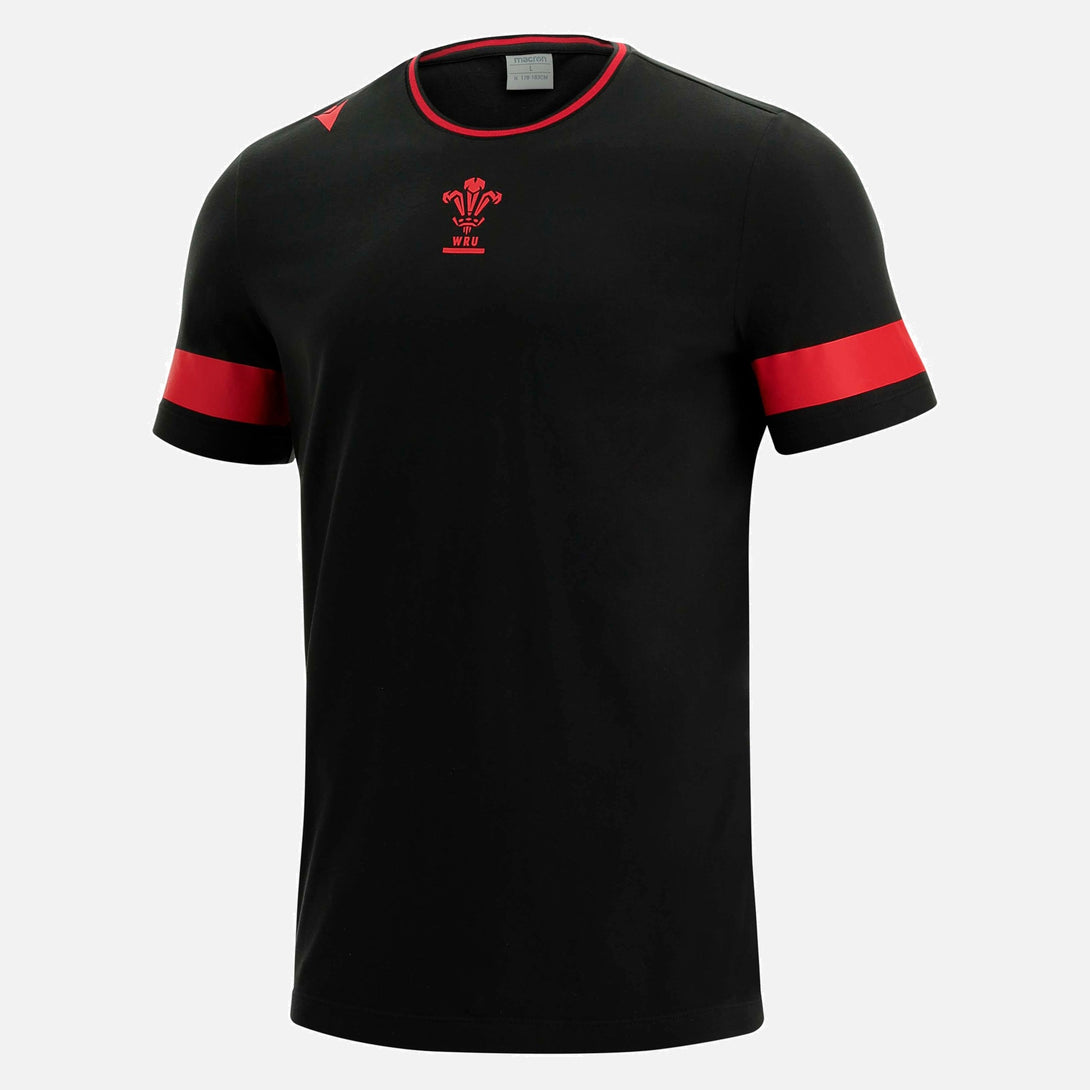 Macron Wales WRU 21 Rugby Travel Leisure T-shirt