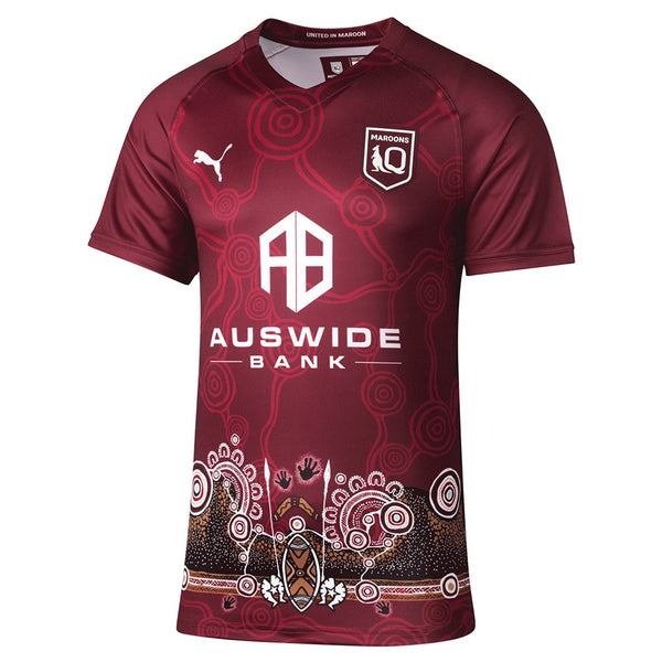 Puma Queensland Maroons Indigenous Kids Rugby Shirt